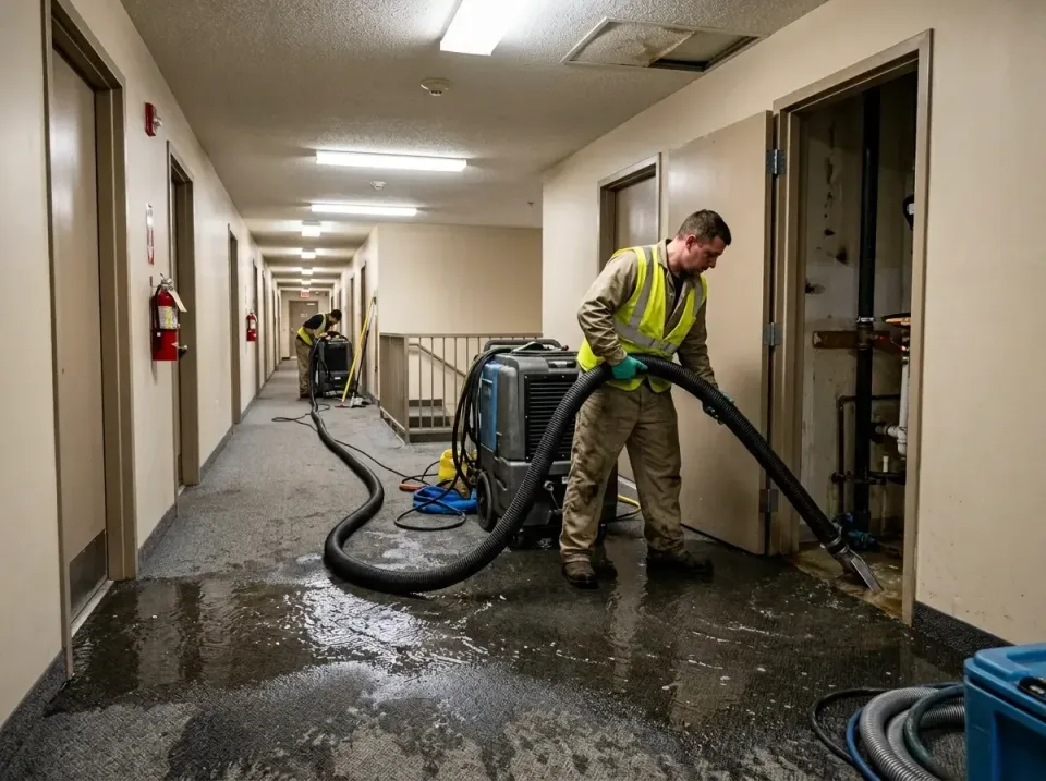 multi-unit-apartment-hallway-f-005 — frequently asked questions, Emergency Burst Pipe Water Extraction & Removal in Maine